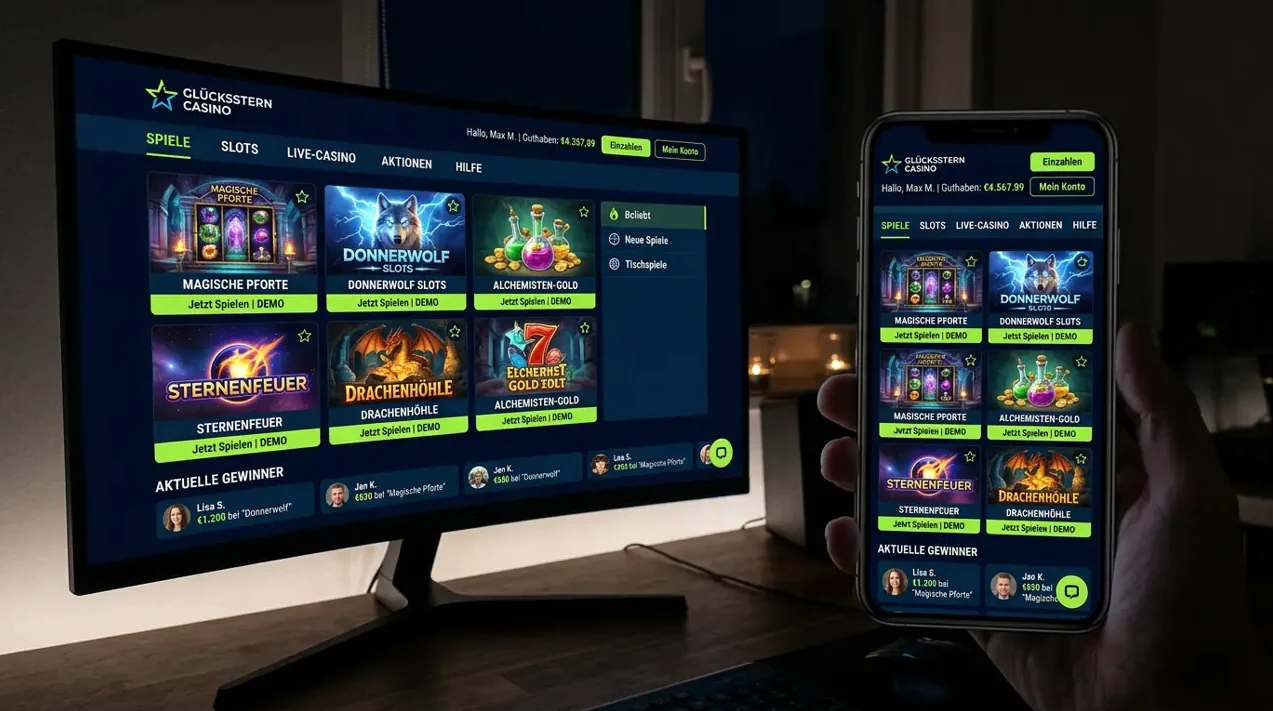 Nahtloser Spielgenuss auf allen mobilen Endgeräten · Bluvegas