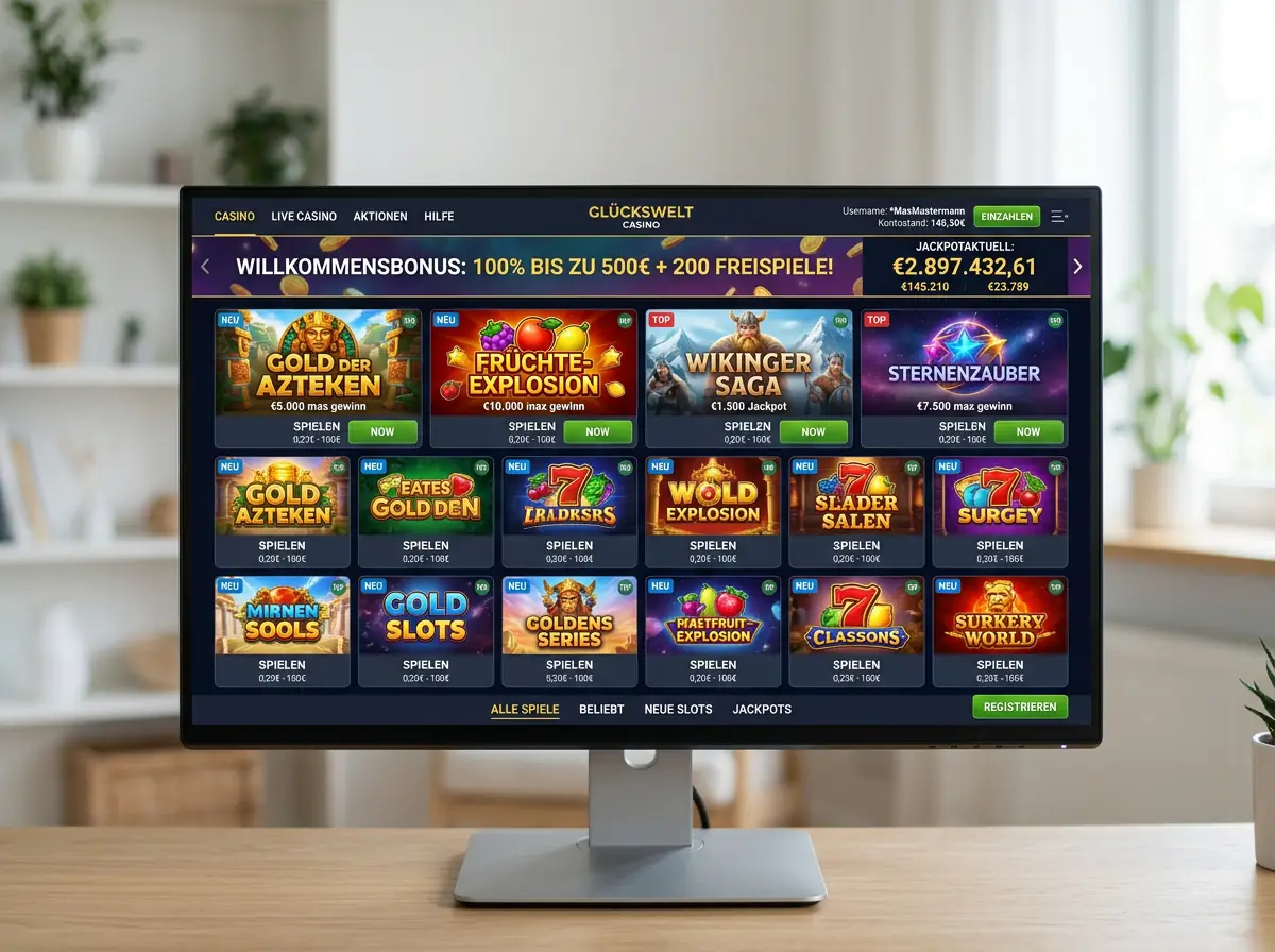 Spieleauswahl bei Bluvegas